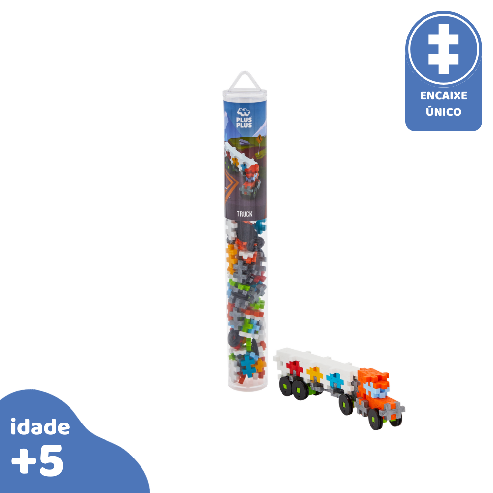 PLUS PLUS - Tubo camion da 100 pezzi - Gioco di costruzione | WhichOne