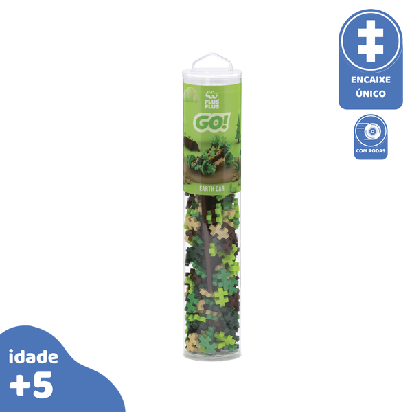 PlusPlus Tubo Go! 200pcs Cars Earth