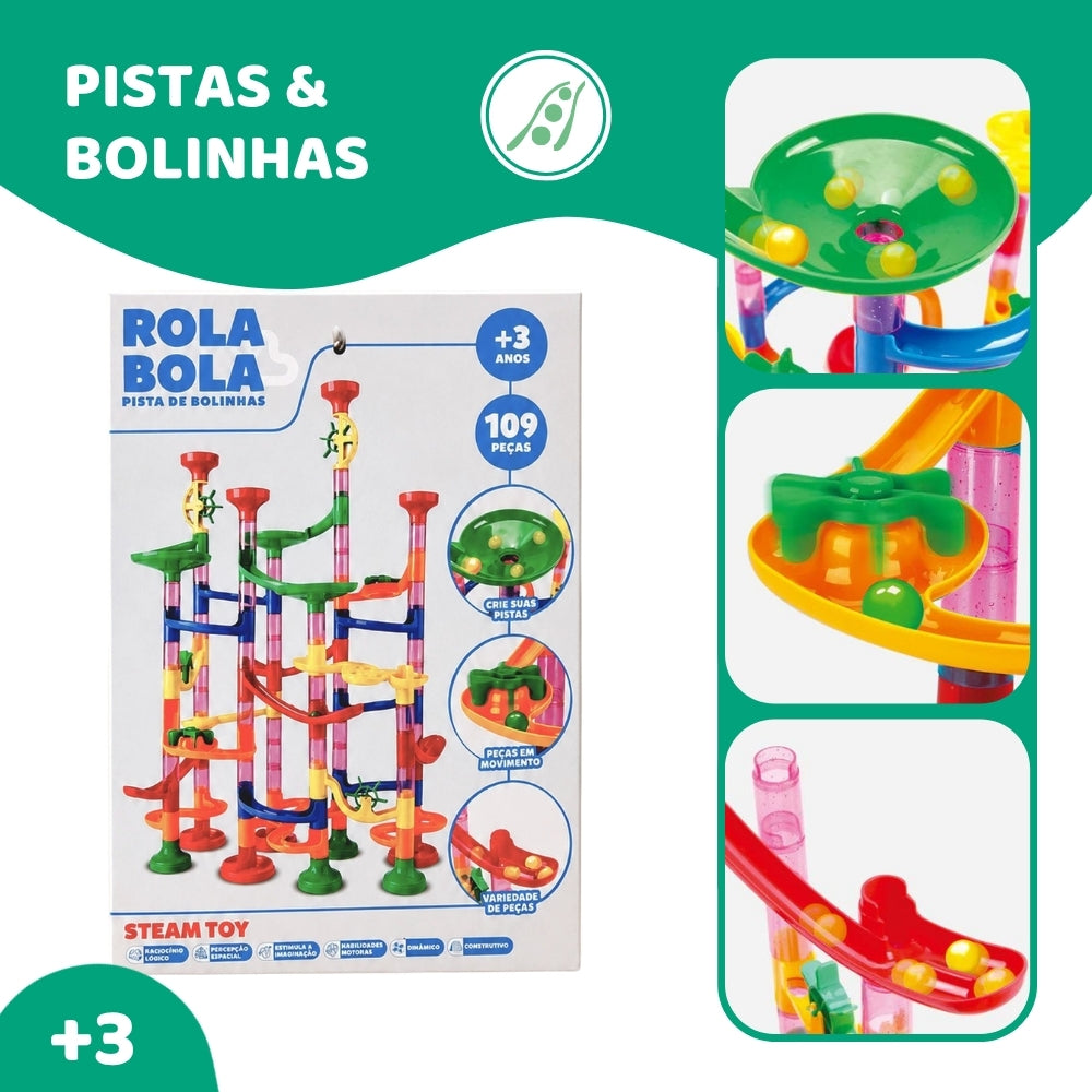 Pista de Bolinha - Rola Bola 109pcs