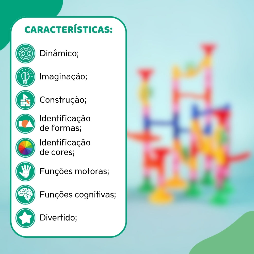 Pista de Bolinha - Rola Bola 109pcs