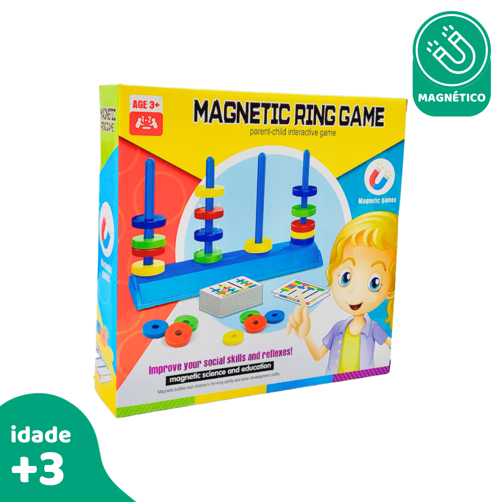 Little Metal Rings Game Magnetic ring game 16pcs – Steamtoy