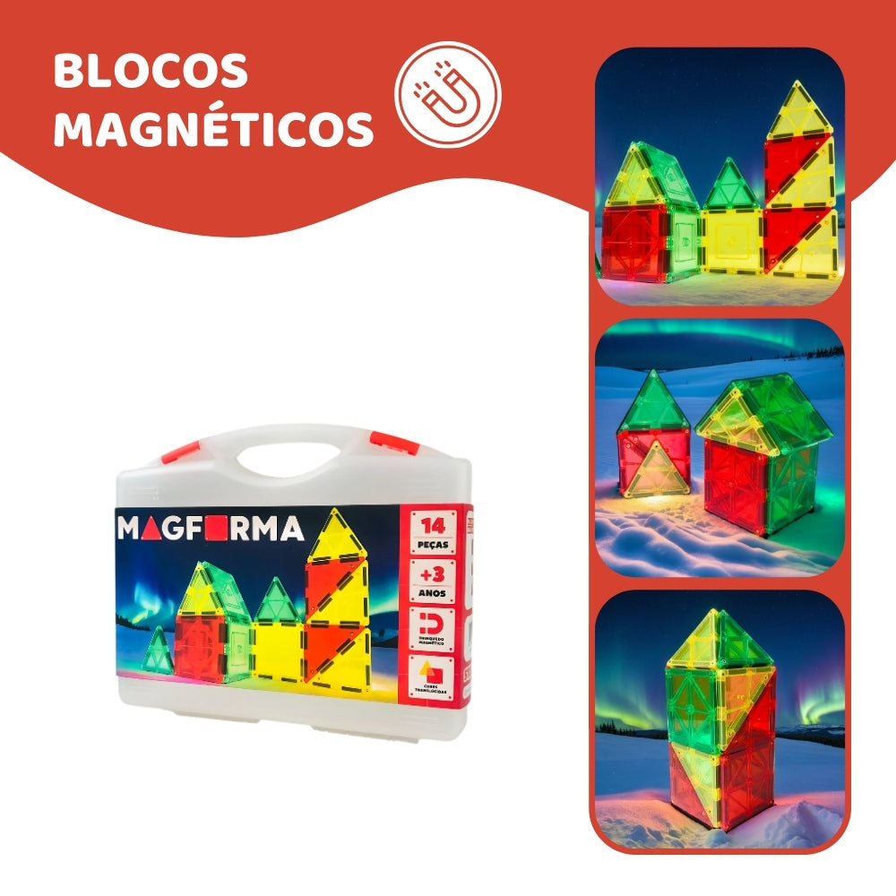 MagForma Blocos Magnéticos 14 peças